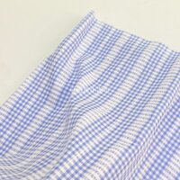 Xanh Khay Đá Nhỏ Tươi Nhật Bản ins Xanh Trắng Kẻ Sọc Jacquard Vải Đầm Nữ Handmade Quần Áo Bé Vải