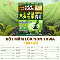 [Xanh lá] Bột Lúa Mạch Yuwa 100 gói Nhật Bản ,Lúa Non Grass Barley 100 gói, date 2026