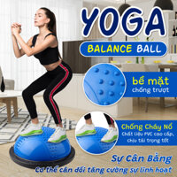 XANH LAM-GYM yoga - Bóng tập YOGA bóng tập thể lực thăng bằng BALL BALANCE Bosu-ĐƯỜNG KÍNH:60CM
