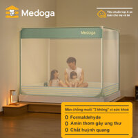 [Xanh Lục] Mùng Chống Ngã Medoga - Đai Thun 3cm | Mùng Khung Vuông | Chống Muỗi | Chắn Giường | Chống Ngã Giường | Cửa U