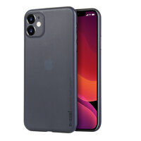 Xanh - Ốp lưng nhám siêu mỏng 0.3mm cho iPhone 11 6.1 inch hiệu Memumi có gờ bảo vệ camera - Hàng nhập khẩu - Xanh