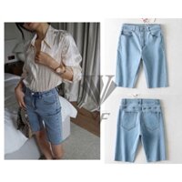 [?XANH] QUẦN NGỐ LỬNG NỮ VẢI JEANS CO GIÃN TỐT LƯNG CAO ĐẸP XỊN MỊN