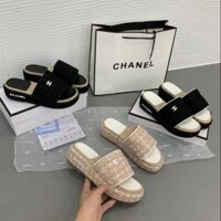 X(ẢNH THẬT) Dép Bánh Mì 5p Chất Dạ Đế Viền Cói Nhẹ Mềm Êm Fullbox Bill Túi Cao Cấp Xịn 2020 :