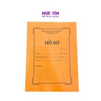 (Xấp 100 cái) Bìa hồ sơ giấy vàng A4 có chữ