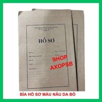 Xấp 100 Cái Bìa Hồ Sơ Xin Việc Màu Nâu Da Bò, Loai Dày, Chuẩn