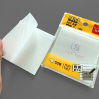 Xấp 50 Tờ Giấy Note Trong Suốt 206 Size 3X3 Keo Tốt