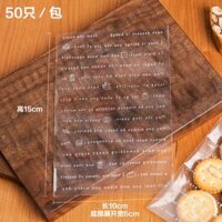 XẤP 50 TÚI ĐỰNG BÁNH KẸO CHỮ NHÍ SIZE 10 X 15 x 6 CM