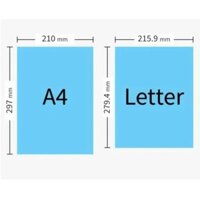 Xấp 500 tờ Giấy in khổ letter chuẩn Mỹ 21,6x28cm Ford 80 màu trắng
