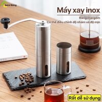 Xay cà phê bằng tay MILADA nguyên hạt,máy xay cà phê mịn,máy xay bằg tay,máy xay cà phê thép khôg gỉ