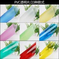 Xây dựng mô hình bảng cát nguyên liệu DIY cửa sổ giấy bóng kính handmade mờ nhựa phim màu phim PVC phim trong suốt