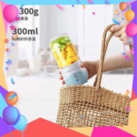 🍍XAY ĐƯỢC ĐÁ-300ml🍍 Máy Xay Sinh Tố Cầm Tay Sạc Tích Điện HONGUO 300Ml,Dung Lượng Pin 1200Mah, Siêu Tiện Dụng
