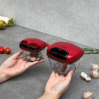 Xay tỏi ớt Kaiyo Nhật,dụng cụ băm rau củ quả nhựa cao cấp, thép không gỉ inox 420 - Hàng chính hãng