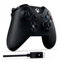 XBox One S Controller Black + Cable for Windows