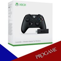 Xbox One S Controller Black + Wireless Adapter