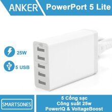 Cốc sạc Anker A2134 - 5 cổng, 25W