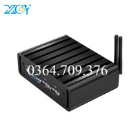 Xcy Dual Lan Dual RS232 i3 5005U máy tính công nghiệp nhỏ không quạt máy tính xách tay VGA Wifi