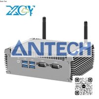 XCY  Industrial Mini PC Intel Core i7-4500U 2x RS-232 Serial Ports Dual GbE LAN 4x USB Support WiFi Windows Linux
