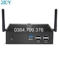 Xcy không quạt Mini PC Intel Celeron N2830 HDMI VGA sử dụng Ethernet 5x USB hỗ trợ wifi Windows Linux