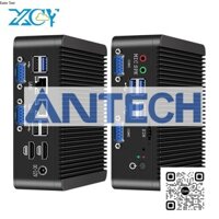 XCY  Mini PC Intel Celeron J4125 DDR4 M.2 SSD RS232/485 2x LAN GPIO mPCIE 4G LTE 8x USB LVDS HDMI TPM 2.0 Windows 11