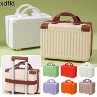 XDFLD 14-inch Vali xách tay Sức chứa lớn ABS Hộp trang điểm nhỏ Thường ngày Túi đựng mỹ phẩm Hành lý nhỏ Nữ