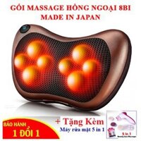 x[dobts]Gối mat xa hồng ngoại 12 bi - Gối massage đảo chiều[squishy]h