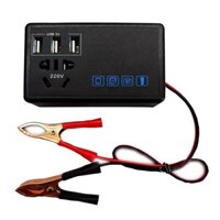 Xe 200W Bộ Chuyển Đổi Nguồn Biến Tần DC 12V / 24V Sang DC 220V Bộ Chuyển Đổi Cổng Ngược