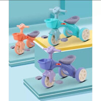 Xe 3 bánh cân bằng hai trong 1 cho bé chòi chân, đạp xe có nhạc