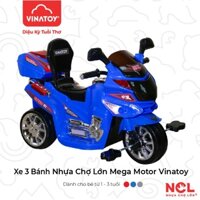 Xe 3 Bánh Trẻ Em Nhựa Chợ Lớn Mega Motor Dành Cho Bé Từ 2 - 3 Tuổi