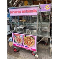 Xe bán bánh tráng trộn , xe bán cofe di động inox tại tp.hcm