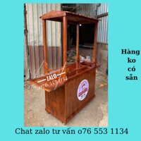 Xe Bán Cà Phê Take Away Bằng Gỗ Tại Xưởng TP.HCM