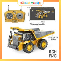 Xe Ben Điều Khiển Từ Xa, 6 Kênh, 9 Kênh, Pin Sạc Lại, Xe Oto Điều Khiển Từ Xa, Đồ Chơi Trẻ Em - Ducky World