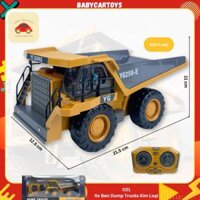 Xe Ben, Xe ủi, Xe Máy Xúc Kim Loại có Điều Khiển Từ Xa Bánh Xích Pin Sạc