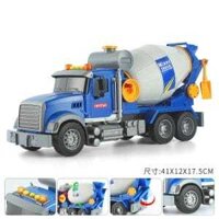 Xe Bồn trộn bê tông - Ô tô đồ chơi xe bồn trộn bê tông cỡ lớn cho bé có âm thanh đèn nâng thả
