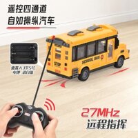 Xe buýt điều khiển từ xa cỡ lớn chạy pin có đèn  xe bus điều khiển HT240 cho bé tỉ lệ 1:30 ( tặng kèm PIN )