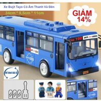 Xe Buýt Đồ Chơi Loại Lớn, Có Đèn Và Âm Nhạc. Cửa Mở Được, Tặng 02 Nhân Vật (Hộp Quà)