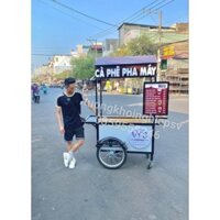 xe cafe take Away Di Động được chọn màu theo yêu cầu,Xe bán cà phê mang đi phù hợp học sinh, sinh viên