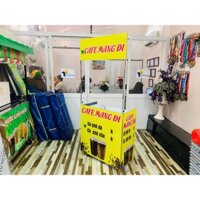 Xe cafe take away lắp ráp siêu nhẹ ốp bạt 2 da