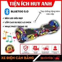 Xe cân bằng điện 2 bánh - Bánh xe 6.5 inch - Xe Điện Cân Bằng Cho Bé , Kèm tay cầm cao cấp - Bảo Hành 12 Tháng