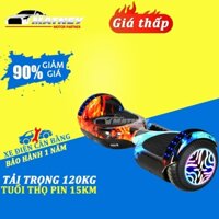 Xe Cân Bằng Điện, Xe Điện Cân Bằng 2 bánh lớn 7 inch -Phát nhạc-Đèn LED siêu ngầu- Bluetooth - Có chạy 15 km