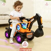 Xe cần cẩu điện xe máy xúc điện cho bé JLT 166, 1-3 tuổi