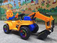 Xe cần cẩu máy xúc điện trẻ em 518