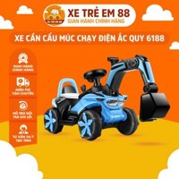 Xe Cần Cẩu Múc Chạy Điện Ắc Quy 6188 Cao Cấp, Thiết Kế Nhạc Còi Tiện Lợi, Đa Dạng Màu Sắc