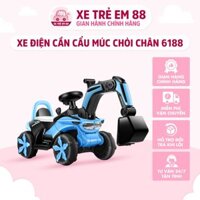 Xe Cần Cẩu Múc Chòi Chân 6188, Đồ Chơi Điện Ắc Quy, Bền Bỉ, Phát Triển Kỹ Năng Điều Khiển Cho Bé