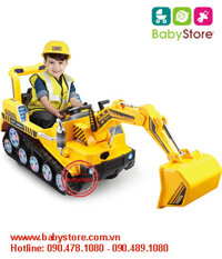 Xe cần cẩu và máy xúc điện trẻ em 2810 (Dòng xe to, BH 1 năm)