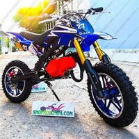 Xe cào cào mini 50cc bánh to có đèn còi (Blue)