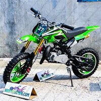 Xe cào cào mini 50cc bánh to có đèn còi (Green)