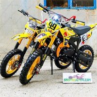 Xe cào cào mini 50cc RedBull có đèn còi (Vàng)