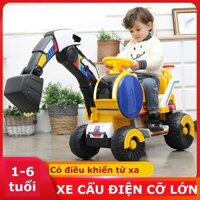 Xe cẩu điện cao cấp CL8800 cỡ lớn cho bé 1-6 tuổi ngồi lái và có điều khiển từ xa, đèn nhạc vui nhộn, điều chỉnh đc cẩu