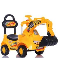 Xe Cẩu Máy Xúc Chòi Chân Có Nhạc 2 Trong 1 Cho Bé