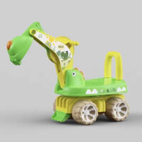 Xe cẩu  máy xúc chòi chân có nhạc 2 trong 1 cho bé mẫu mới chơi vận động. .